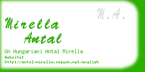 mirella antal business card